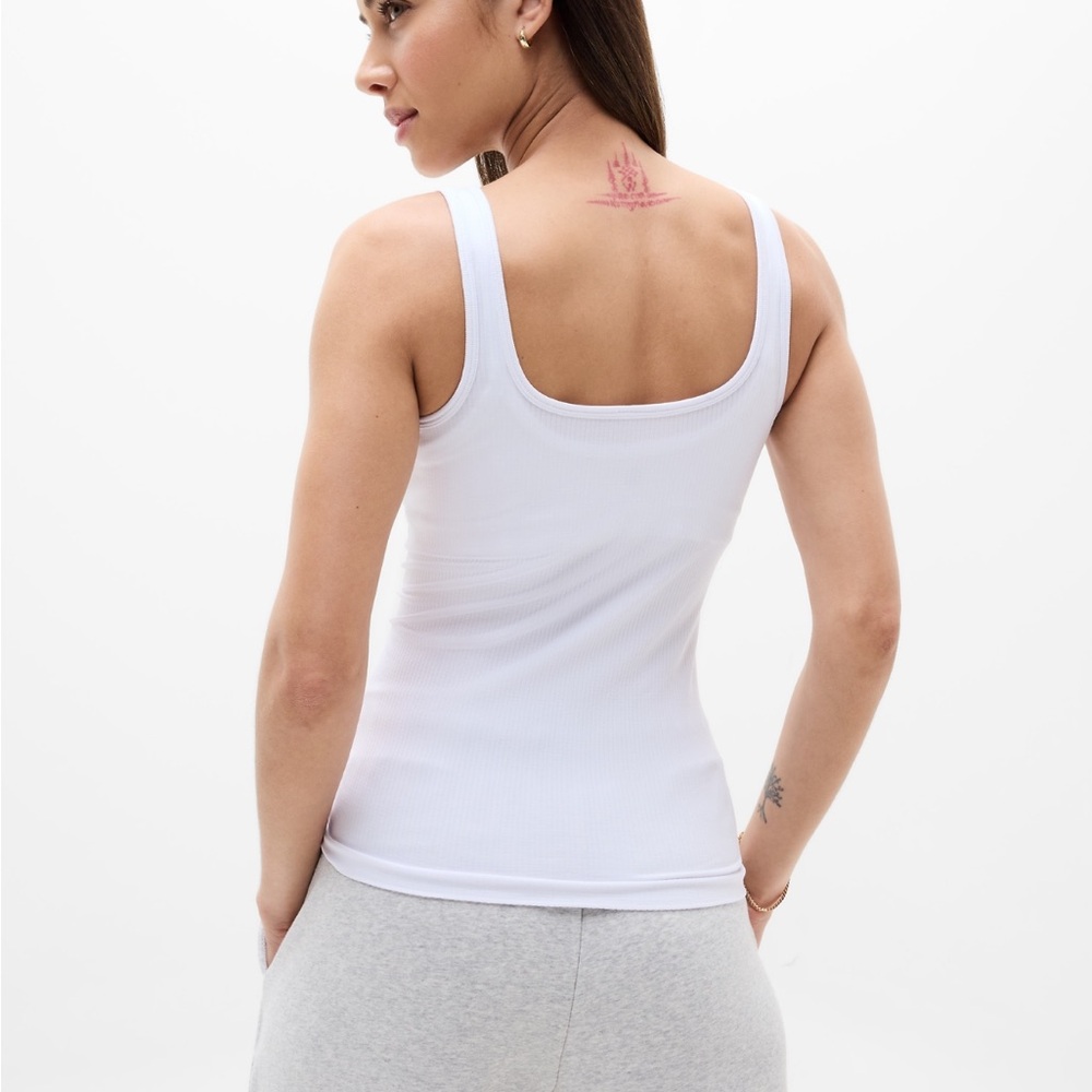 Athleta White Seamless Tank Top